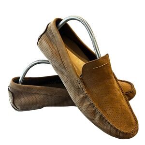 Ugg Henrick Loafers Driving Shoes Mens 9 Tan Suede Slip On